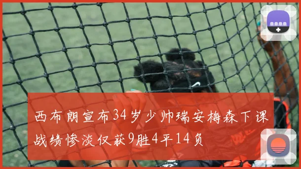 西布朗宣布34岁少帅瑞安梅森下课战绩惨淡仅获9胜4平14负